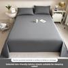 Thick Brushed Striped Bed Sheet Minimalist Solid Student Dormitory Single/Double 3Pcs Set