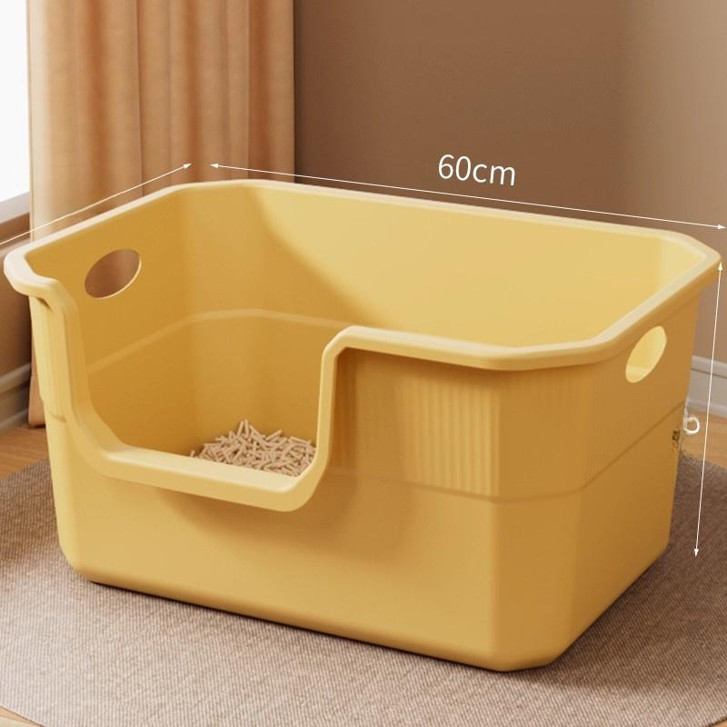 Extra Large Open-Top Litter Box Anti-Spla Giant Size Toilet for S Pet Supplies Sand Pan Special Large Size