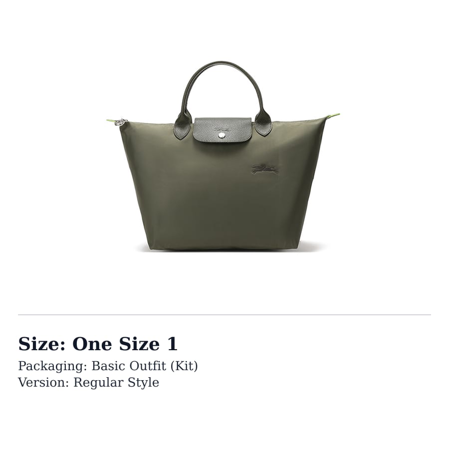 LONGCHAMP Le Pliage Zaļas Audekla Pelmeņu