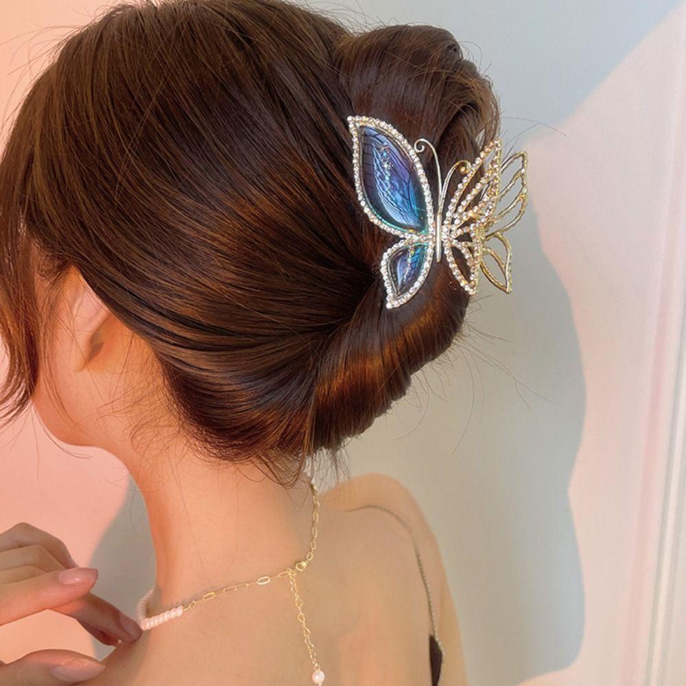 Fashion Jewelry Head Girls Barrettes Metal Female Temperament Delicate Hairpin Hair Accessories Butterfly Hair Claw Hair Clips