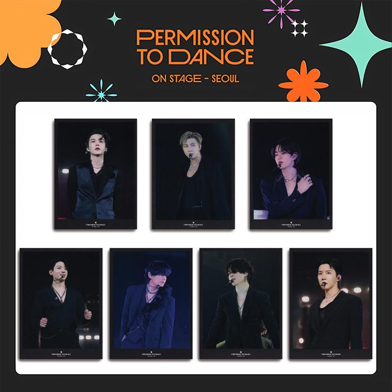 

7pcs BTS Permission to Dance On Stage Live Photocard Set, Bangtan Boys Concert Lomo Cards, Kpop ARMY Fans Collectible Photo Cards 2