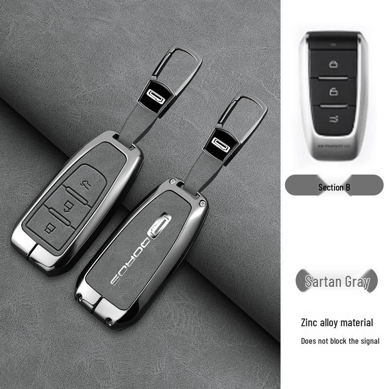 Qoros Car Key Case for Models 5/20/7 - Stylish Key Shell for Qoros Urban SUV