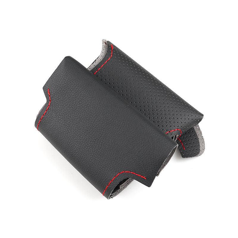 For Porsche Cayenne 2003 2004 2005 2006 2007 2008 2009 2010 Perforated Leather Car Interior Steering Wheel Cover Protective Trim