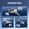 Non-Toxic Sembo 1814Pcs Armed Aircraft Building Blocks Kits Moc Helicopter Models Fighter Assembly Bricks Birthday Gift Kids Toys For Children