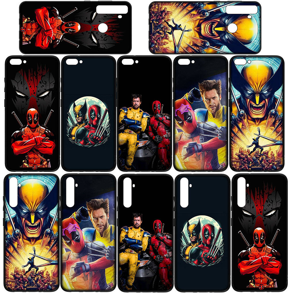 Case for Samsung Galaxy S25 S23 S22 S24 Ultra FE A05 A06 A15 A16 A36 A37 A35 A54 A55 A56 A57 A25 A26 A53 A17 Superhero Deadpool Comics Wolverine Cover