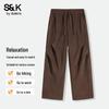 Baleno S&K Men's Loose Fit Straight Leg Casual Pants