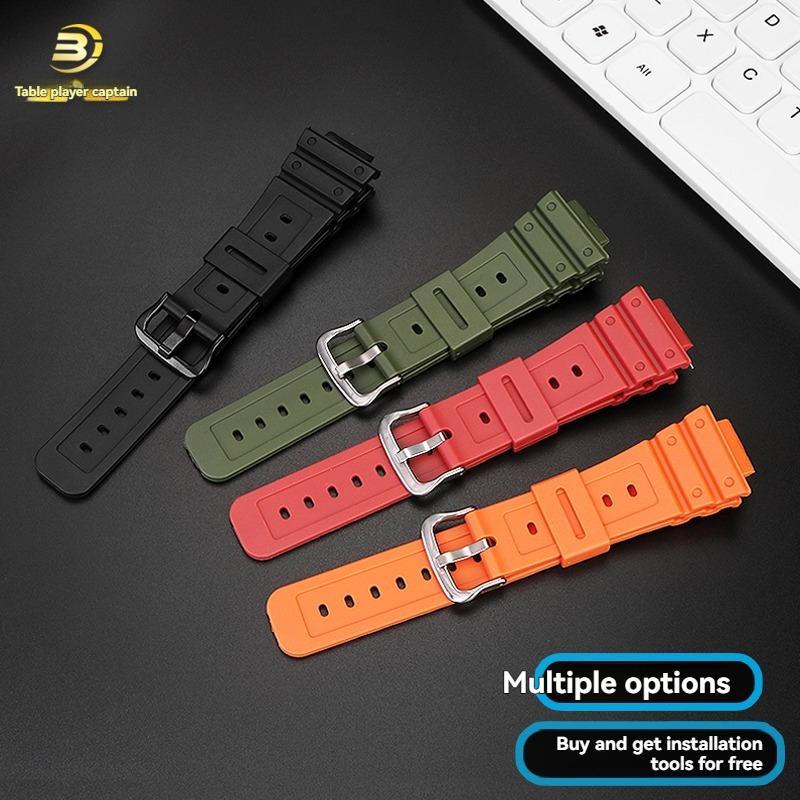 16mm Quick Release Silicone Band for Casio G-Shock DW5600/GW5000/GW5035/DW-6900 | Waterproof Shockproof Strap Watch Bracelet