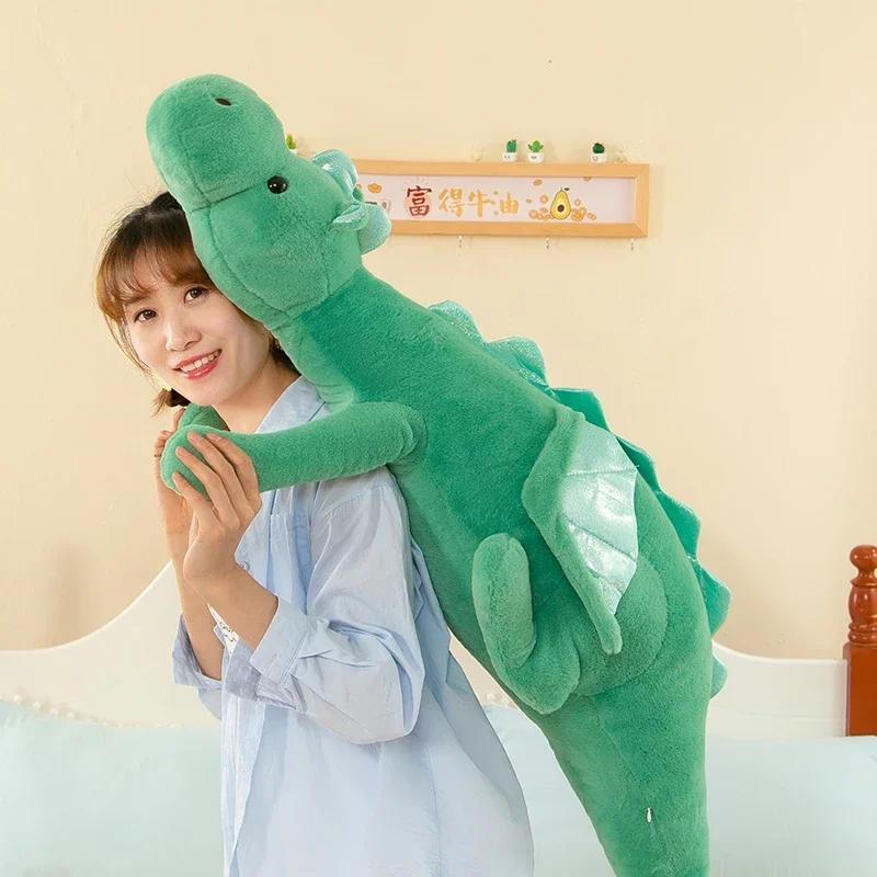 150cm Small Flying Dragon Plush Toy Plant Stuffed Doll Holidays Props Decorative Throw Pillow for Kids
