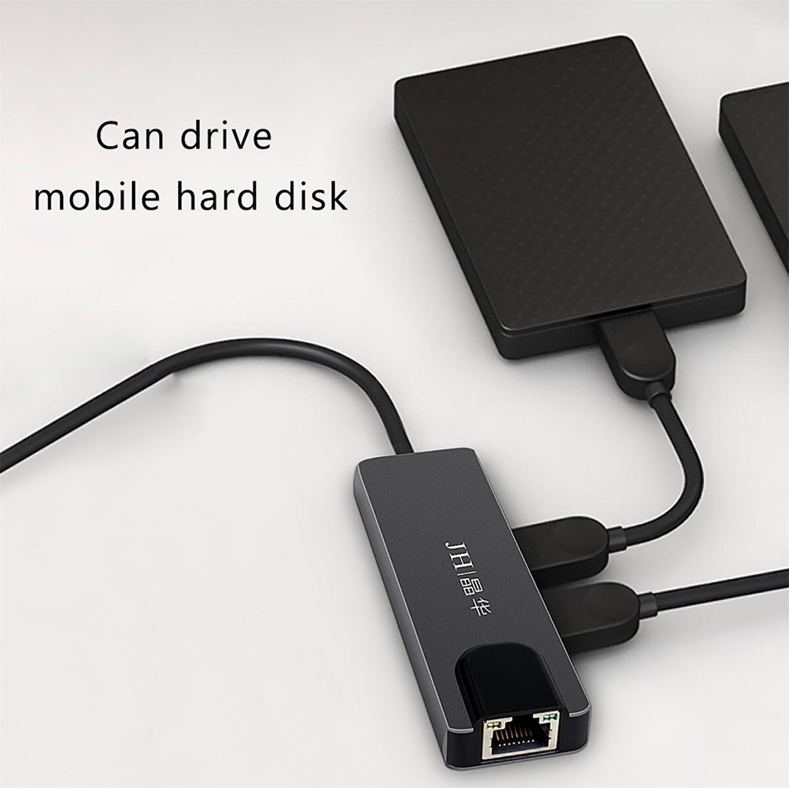 

(SU)5 в 1 4K UHD Type C Hub USB3.0 HDMI VGA PD Адаптер Док-станция для ПК 15*9*2cm