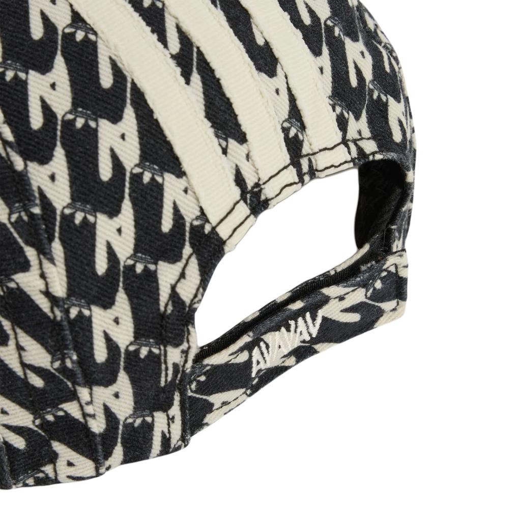 adidas X Avavav Three Stripes All Over Print 100% Cotton Hat Unisex Hat Black JW1991