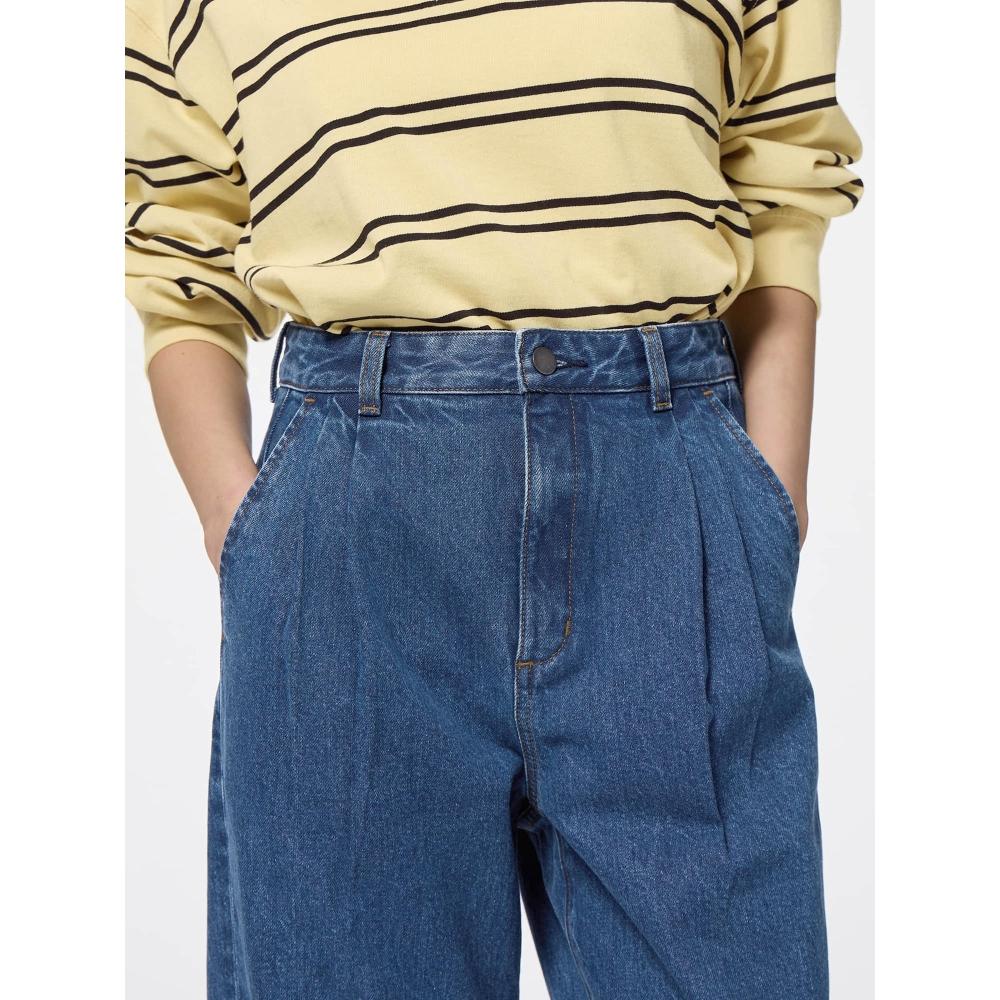 GU by Uniqlo Denim Tuck Trousers Q+e