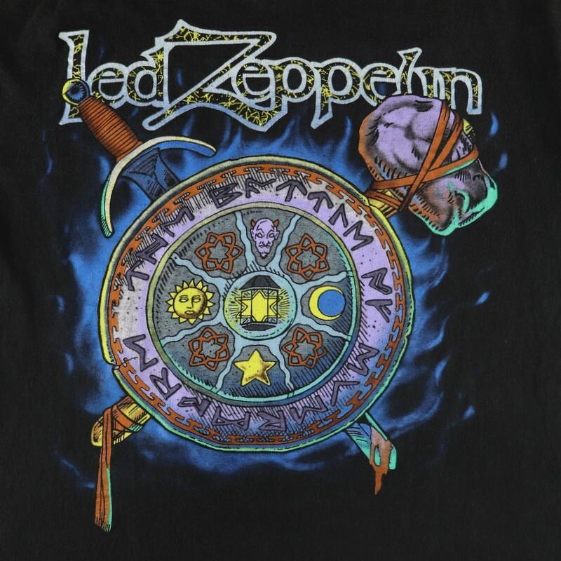 

1990s Led Zeppelin Shield Black Men S-234XL T-shirt NG2793 Unisex T-Shirt Graphic Tee S