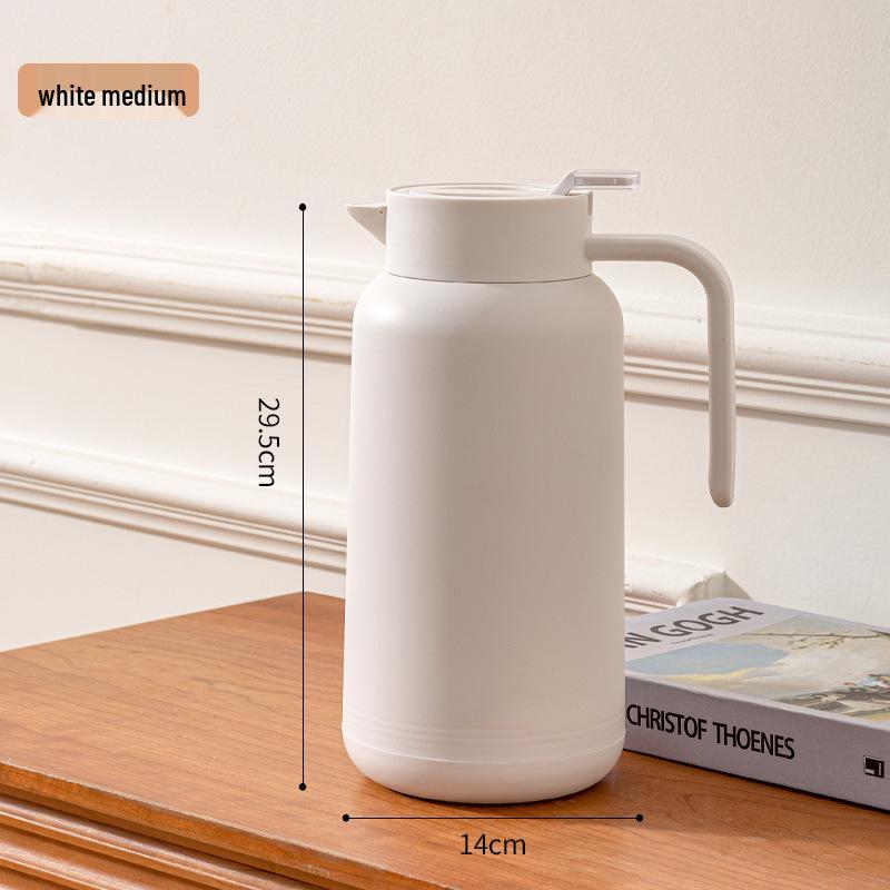 Large Capacity Glass Liner Thermos Flask - Insulated Hot Water Bottle for Home and Office