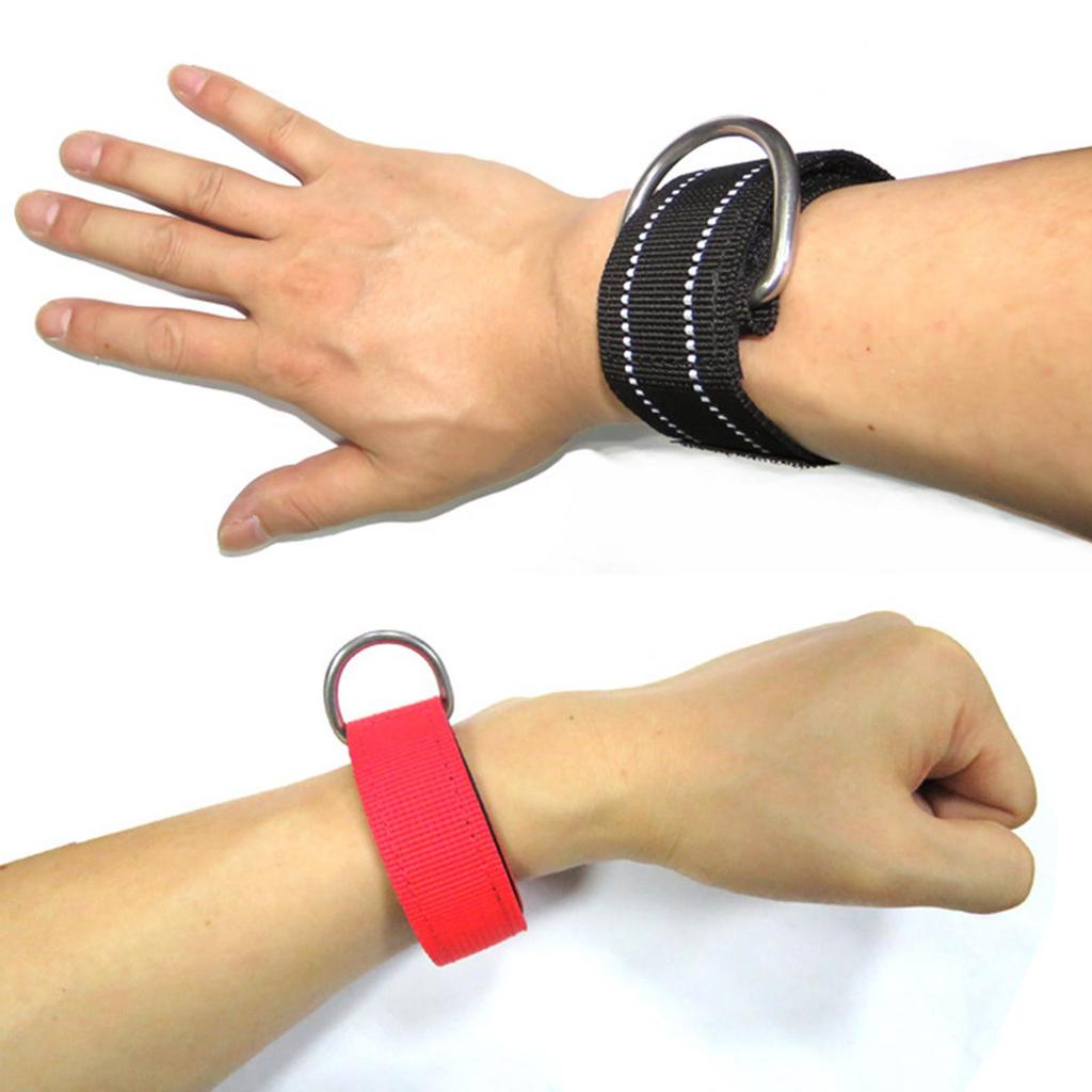 Adjustable Diving Wrist Strap Fastening Cuff with D Ring Wristband Safety Hanging Webbing Hand