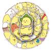 50 Hand-Painted Little Yellow Chick Cartoon Stickers – Waterproof DIY for Kids' Water Bottles & Suitcases