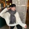 Autumn and Winter Scarves Women's Winter High-end Scarves Thickened and Warm Tonglu Imitation Cashmere Plaid Scarves