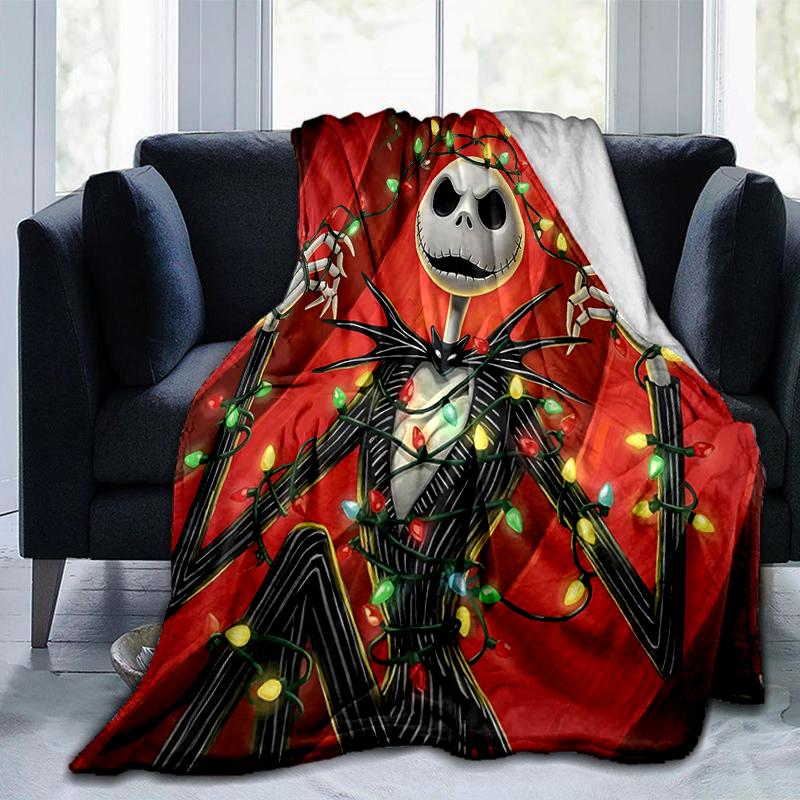 1Pc Jack Skellington'S Christmas Adventure Blanket Soft And Comfortable Casual Warm Camping Travel Christmas Halloween Gift M921437