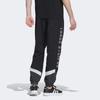 Adidas Retro Sports Letter Print Color Block Loose Fit Jogger Pants Men Bottoms Black IM8764