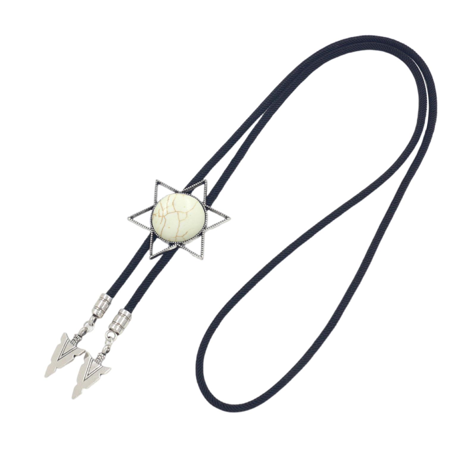 

Элегантный галстук-боло с каменной подвеской, резной галстук, западное ожерелье, крутой галстук-боло, западный ковбойский костюм B