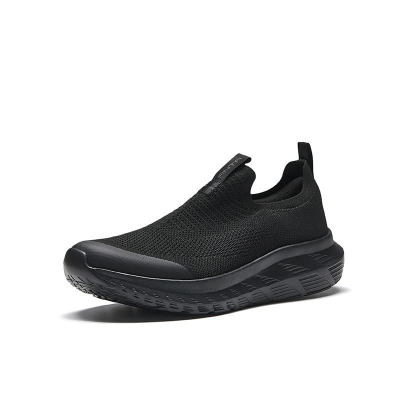 Anta EVA Slip Resistant Abrasion Resistant Low Top Casual Shoes Men's Black 112537703-1