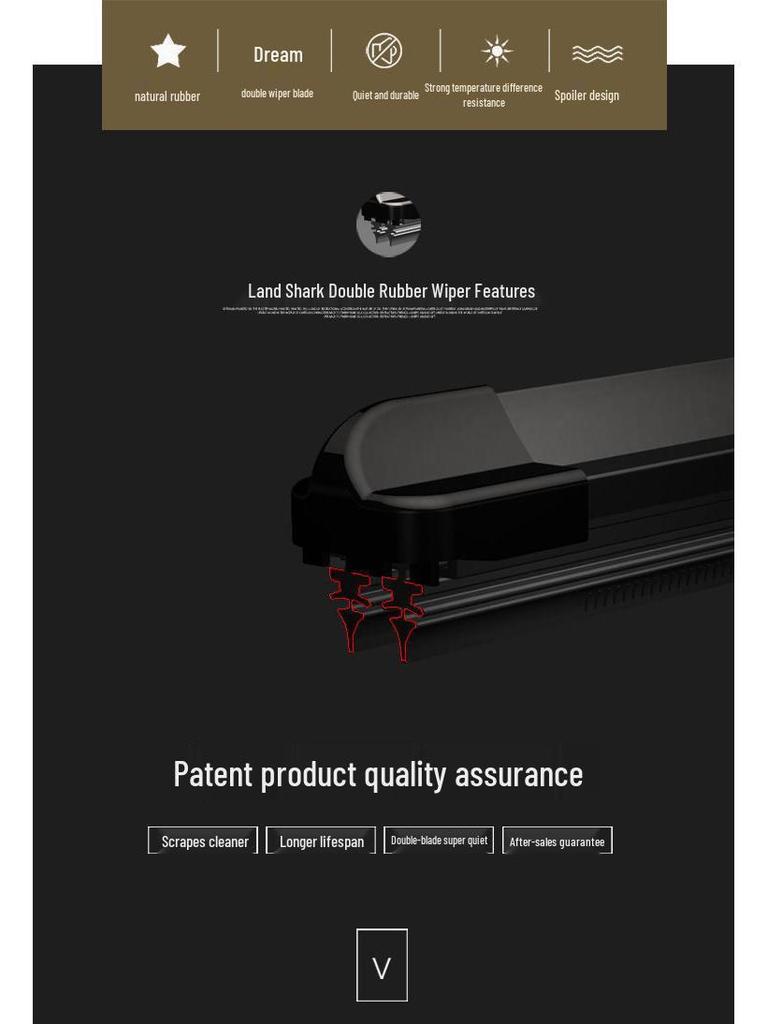 2016-2017 Volkswagen Passat Wischerblatt mit Original 17" Gummileiste