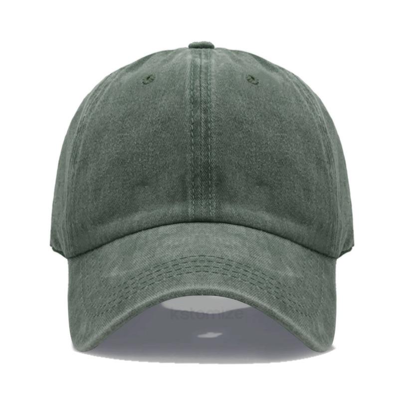 Personalized Vintage Washed Cotton Baseball Cap Custom Embroidered Logo Text Name Dad Hat for Men Women