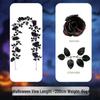 Halloween Black Pumpkin Rose & Maple Leaf Vine for Thanksgiving & Outdoor Decor