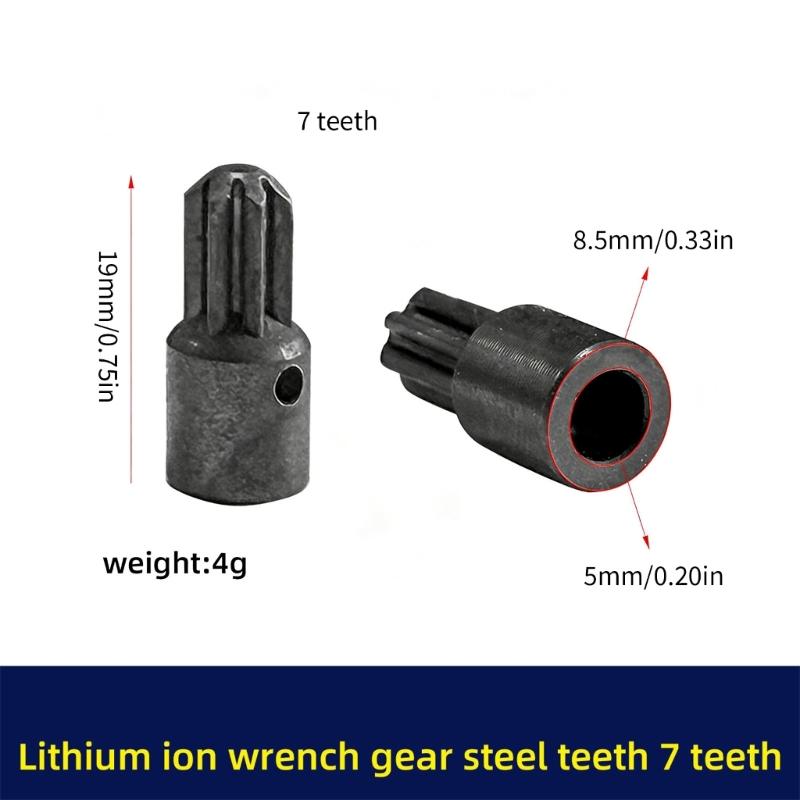 Universal Fit 7 Tooth Replacement Gear Compatible for Multiple Electric Wrench Models Ensuring Efficient Power Transmission