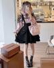 [Milky Time] Women's Casual Blouse and Skirt Set (L)