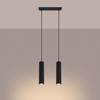 Lampa Wisząca Karbon 2 Gu10 Czarny Alu Sollux Sl.1574