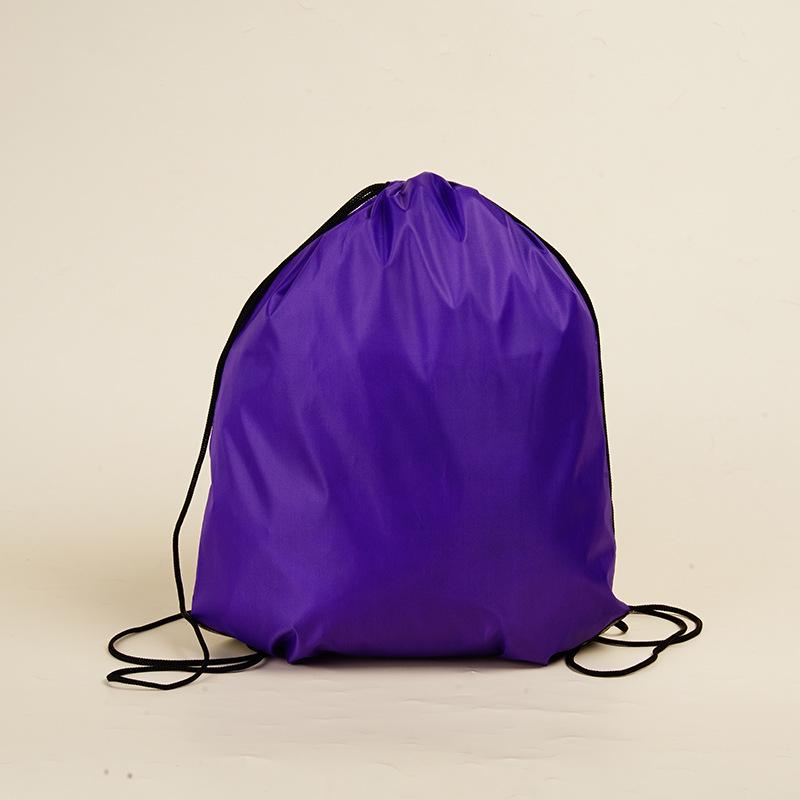 In Stock Custom Logo Polyester Sports Drawstring Backpack