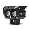 Motorcycle LED Spotlight Headlight Two-color Light Three-eye Lens Fisheye Light Super Bright Modification, Waterproof 12-80V