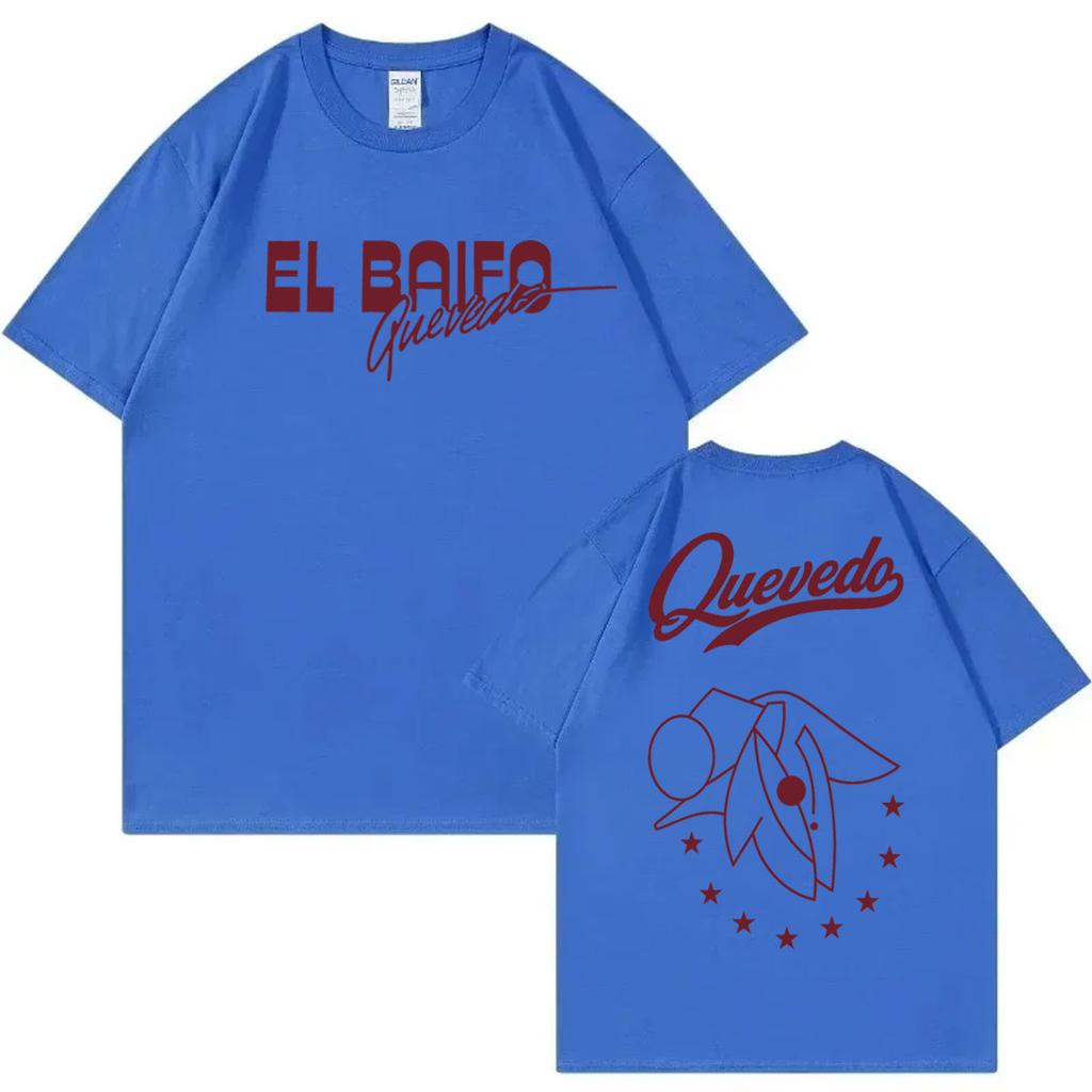 Rapper Quevedo 2026 New Album El Baifo Print T Shirt High Quality Fashion Oversized Tshirts Unisex Unisex Casual 100cotton Tshirt