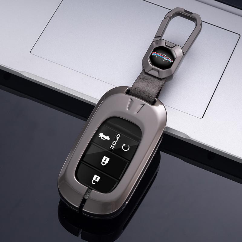 Metal Zinc Car Flip Key Case Cover For Honda Acura TL TSX ZDX RSX CRZ For Honda Civic Fit Accord CRV HRV Jazz Odyssey Vezel 2022