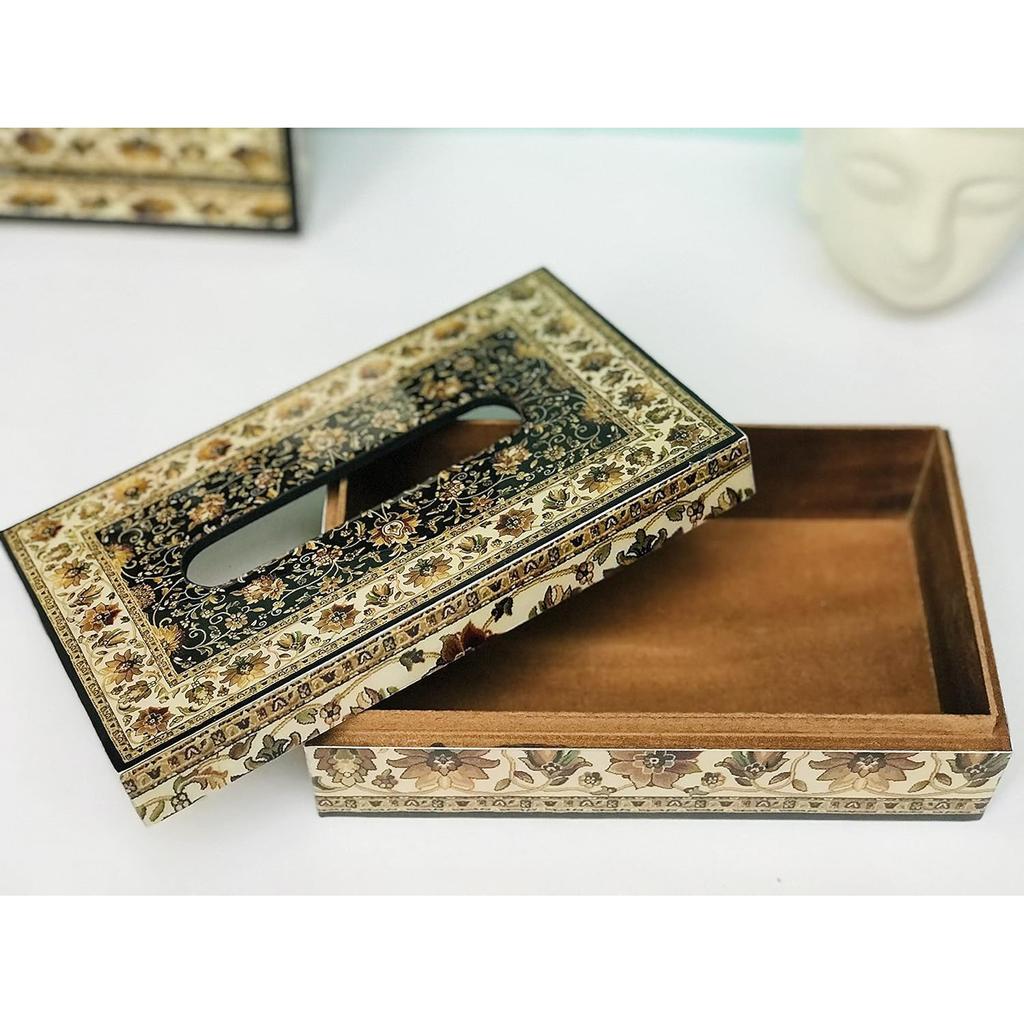 Салфетница из МДФ, Tissue Box for Table in MDF (23 x 14 x 8 cm, Jamawar),  Duli