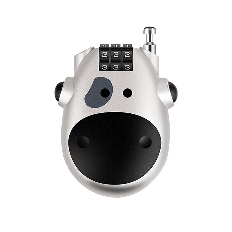 Retractable Anti-theft Combination Lock for Helmets, Suitcases, Bicycles, and Electric Scooters