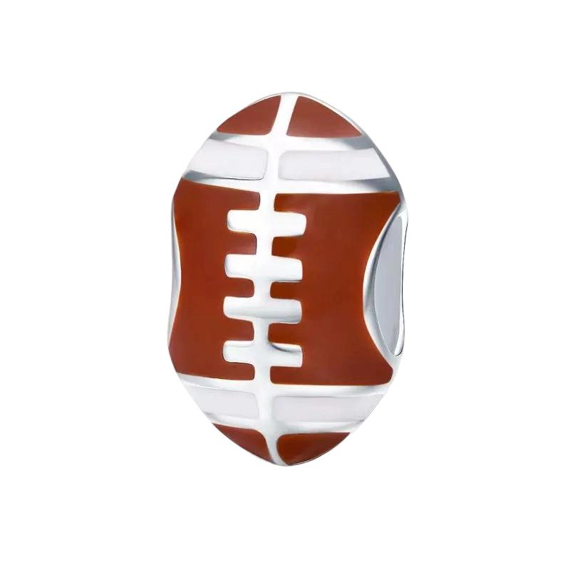 Various Ball Sports Charm Beads Dangle Original Snake Fit Copper Bracelet Necklace Beads For Diy Jewelry Women Gift