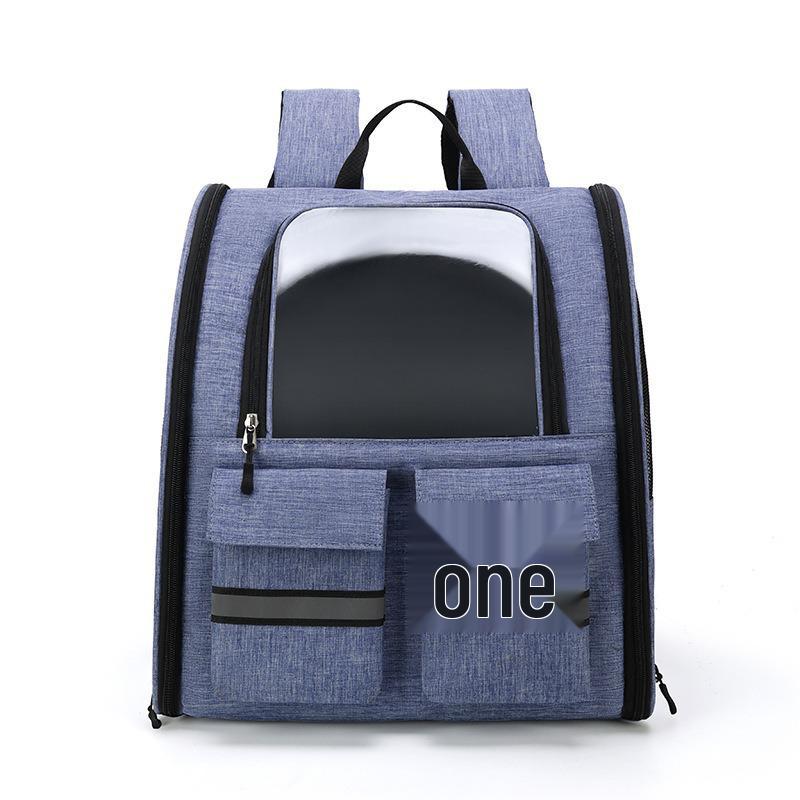 Portable Pet Trolley: Foldable, Breathable Cat & Dog Carrier, Double Shoulder Bag, Large Travel Bed