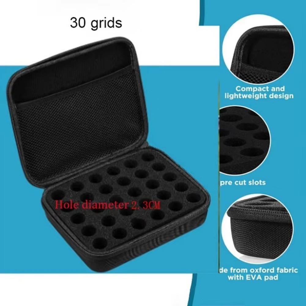 30/60 Slots Insulin Vial Storage Box Hard Case 10ml Insulin Case Large Capacity Wear-resistant Essentials Oil Case Travel