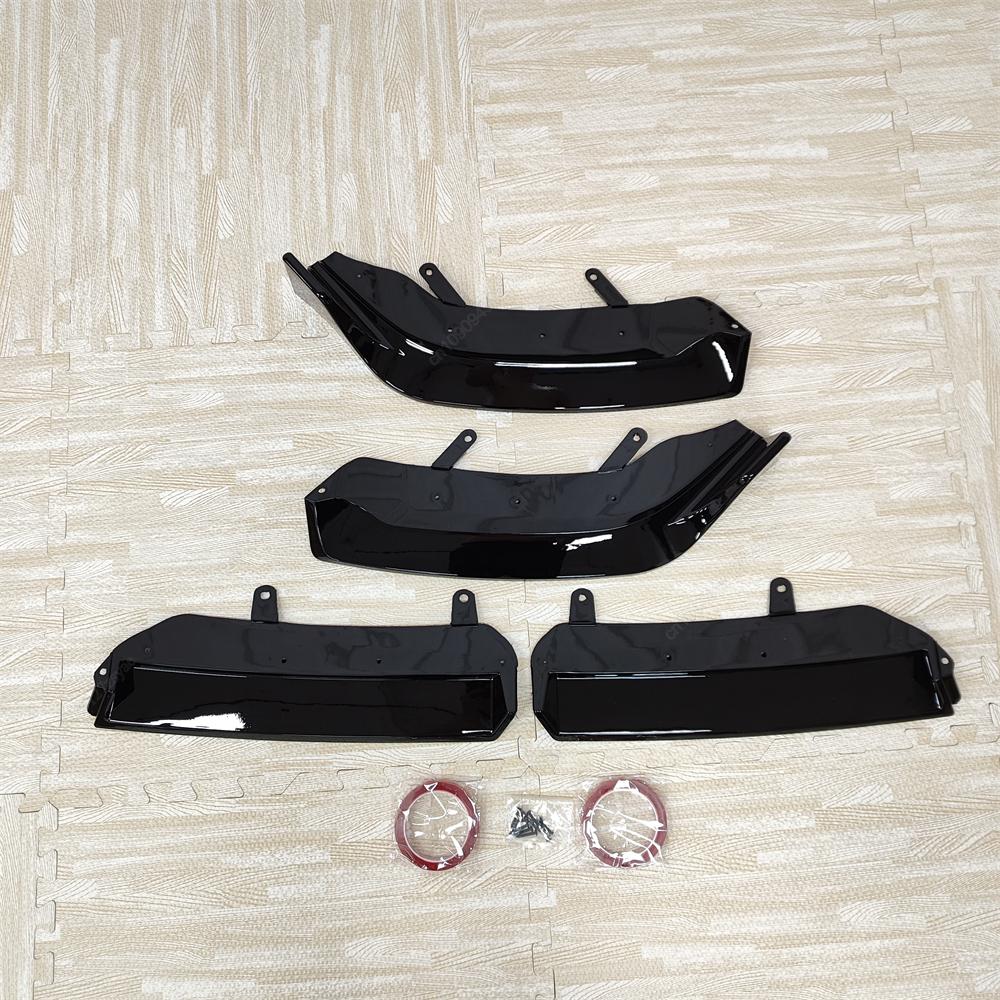 Front Bumper Lip Spoiler Splitter Diffuser For BMW 5 Series G60 G61 520d 520i 530e 550e i5 M60 M-Sport 2023-2025+ Bodykit Tuning