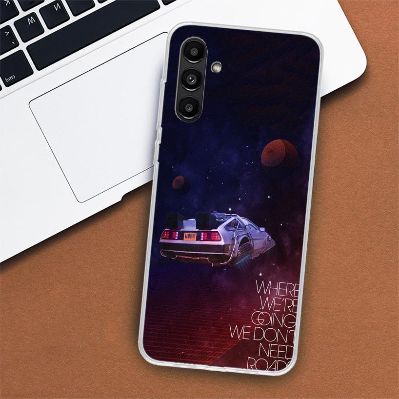 

Back To The Future Time Machine Phone Case For Samsung Galaxy A02S A12 A22 A32 A42 A52 A72 A51 A50S A71 A41 A31 A21S A70S A40 A3 Samsung A42 5G