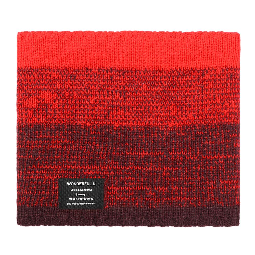 Winter Necks Warmer Plus Velvet Knitted Ring Scarf Neckerchief Collar