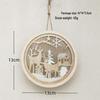 Christmas Tree Lights & Wooden Pendants - Elk & Santa Claus Decor