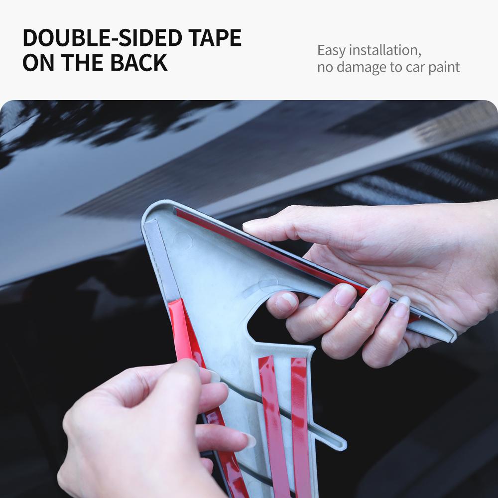 YZ For Tesla Model 3 Y 2025-2025 External Side Camera Protection Cover Carbon Fiber Fender Trim Cover Car Accessories