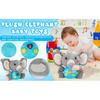 Brinquedos de pelúcia para bebês, elefantes de pelúcia, brinquedos musicais de pelúcia para bebês, brinquedos musicais, presentes para crianças de 0, 3, 6, 9, 12 meses