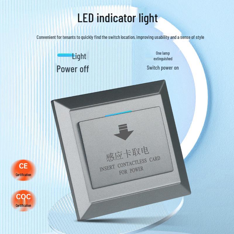 Weichuang Smart Hotel Room Card Power Switch – Low/High Frequency Inductive Power-Saving Wall Switch