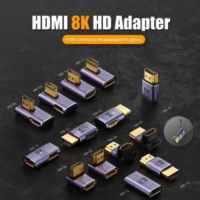 HD-Adapter, männlich zu weiblich, HD-kompatibel, weiblich zu HD-kompatibel, männlich, Konverteradapter, UHD2.1, unterstützt 8K 60Hz, 4K 120Hz, 48Gbp