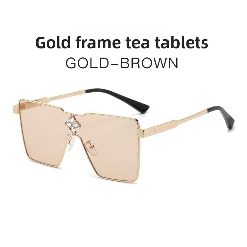 Millionaire Oversized Square Sunglasses For Women With Uv400 Protection Spring