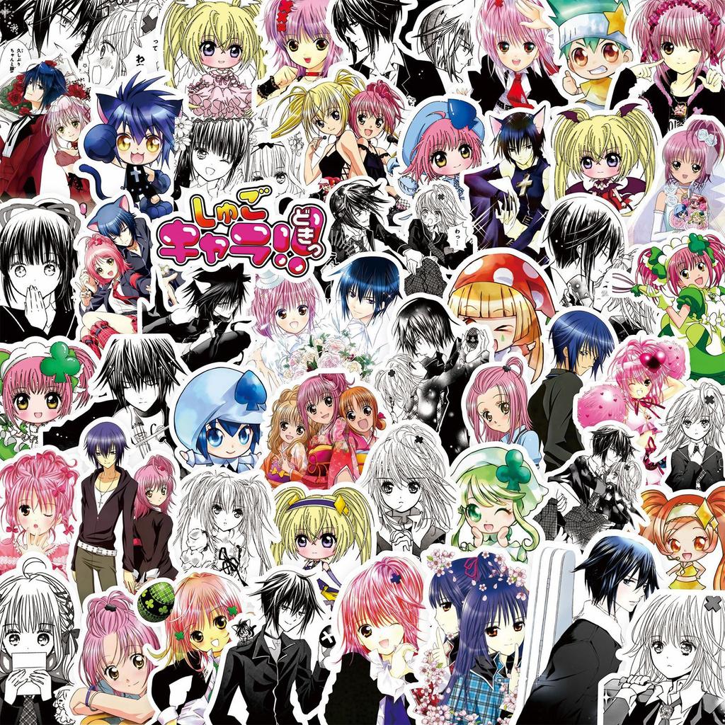 82Pcs Shugo Chara! Stickers Anime Character Graffiti Diy Guitar Refrigerator Phone Laptop Suitcase Water Cup Skateboard