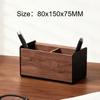 Creative Walnut Solid Wood Office Storage Aluminum Alloy Holders Desktop Office Storages Organizer Convenient Sundry Stationery